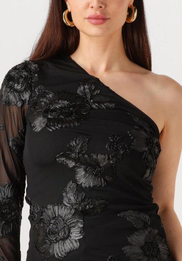 NEO NOIR Dames Blouses Friana Big Flower Mesh Blouse Zwart - Foto 3