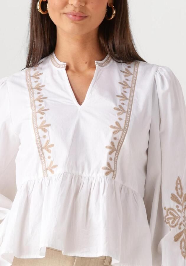 NEO NOIR Geborduurde Off White Blouse White Dames - Foto 2