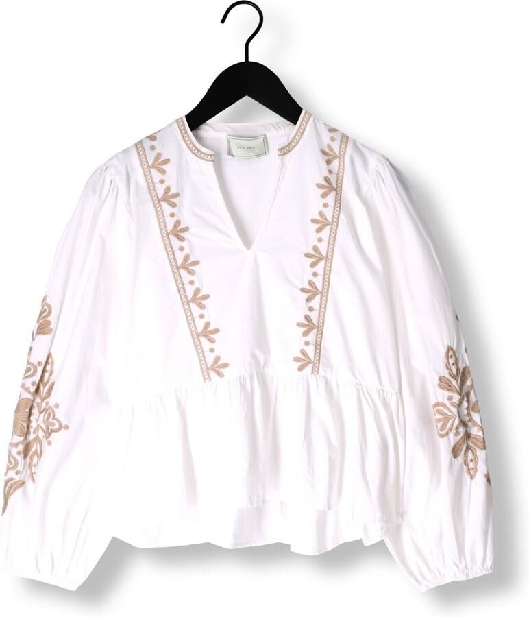 NEO NOIR Geborduurde Off White Blouse White Dames