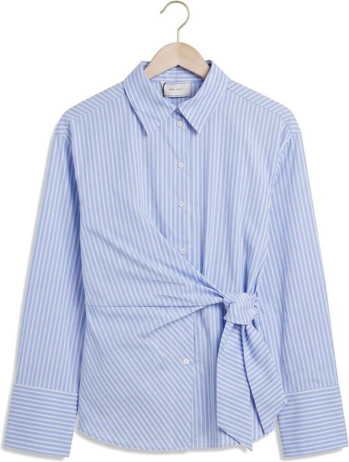NEO NOIR Dames Blouses Helisa Stripe Shirt Lichtblauw - Foto 2