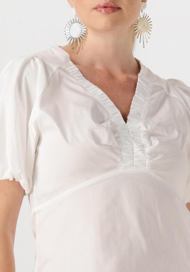 NEO NOIR Dames Blouses Irina Poplin Blouse Wit - Foto 3