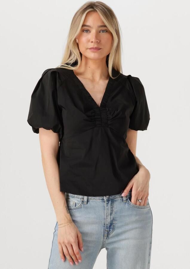 NEO NOIR Dames Blouses Irina Poplin Blouse Zwart - Foto 4