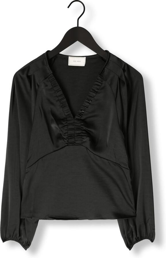NEO NOIR Dames Blouses Istana Heavy Sateen Blouse Zwart - Foto 2