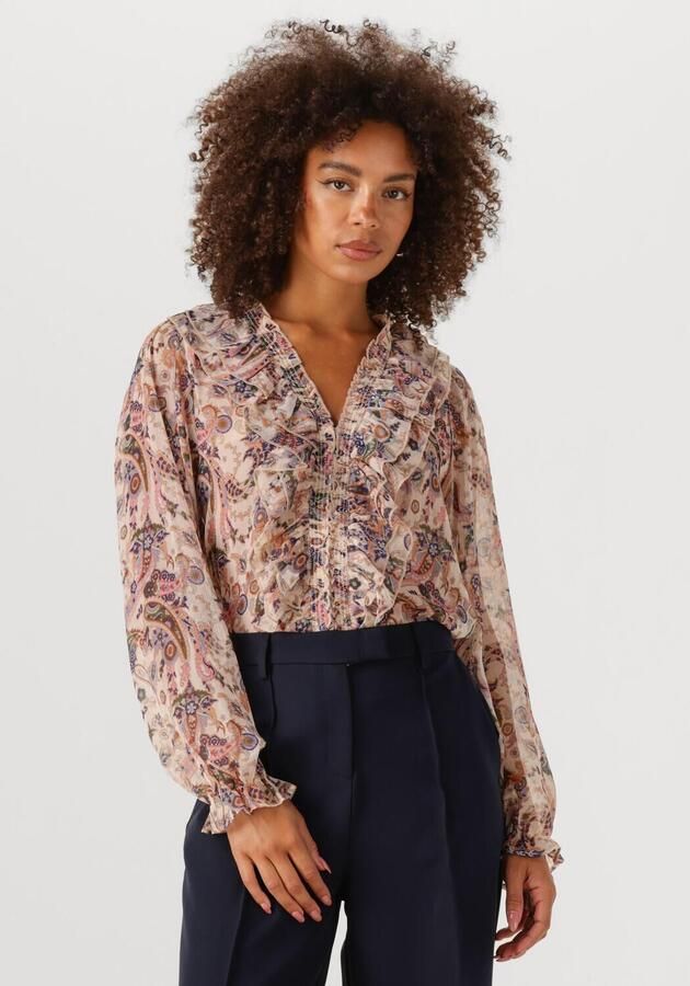 NEO NOIR Dames Blouses Ivey Art Paisely Blouse Beige - Foto 4