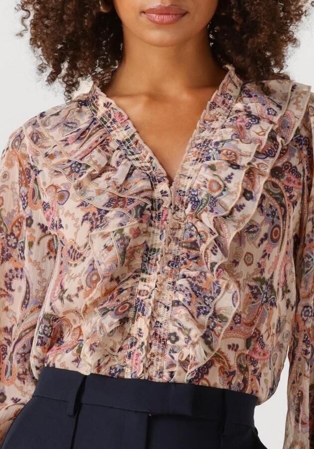 NEO NOIR Dames Blouses Ivey Art Paisely Blouse Beige - Foto 3