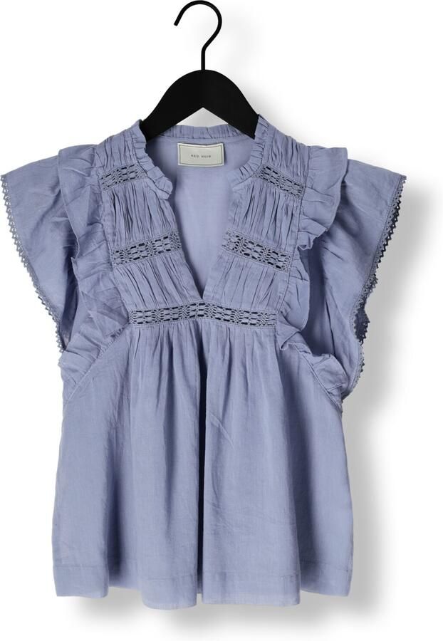NEO NOIR Dames Blouses Jayla S Voile Top Blauw - Foto 3