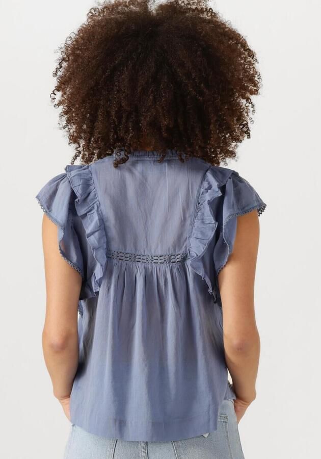NEO NOIR Dames Blouses Jayla S Voile Top Blauw - Foto 2