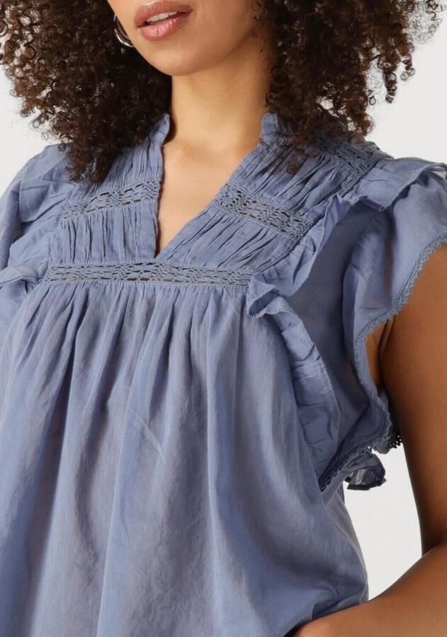 NEO NOIR Dames Blouses Jayla S Voile Top Blauw