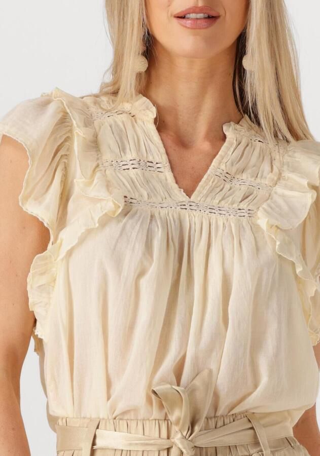 NEO NOIR Dames Blouses Jayla S Voile Top Geel