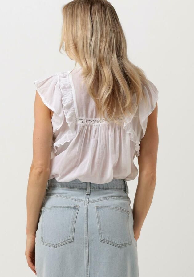 NEO NOIR Elegante Witte Katoenen Blouse White Dames - Foto 2