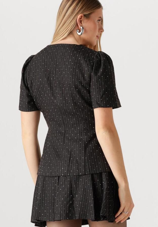 NEO NOIR Dames Blouses Jules B Pinstripe Blouse Zwart - Foto 4