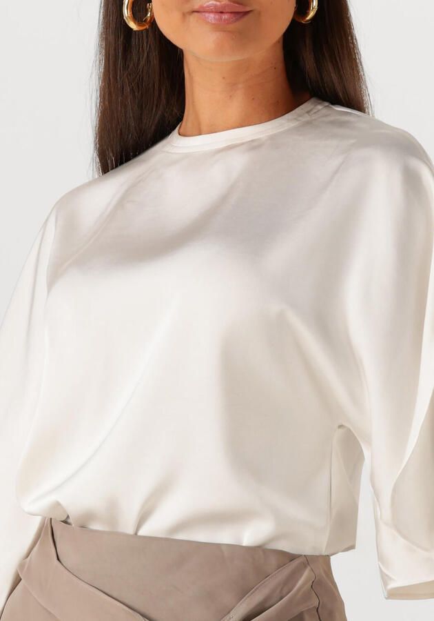 NEO NOIR Dames Blouses Liora Heavy Sateen Blouse Wit - Foto 2