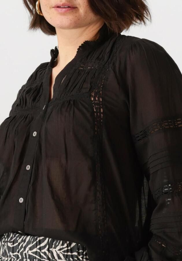 NEO NOIR Dames Blouses Lyla S Voile Blouse Zwart - Foto 3