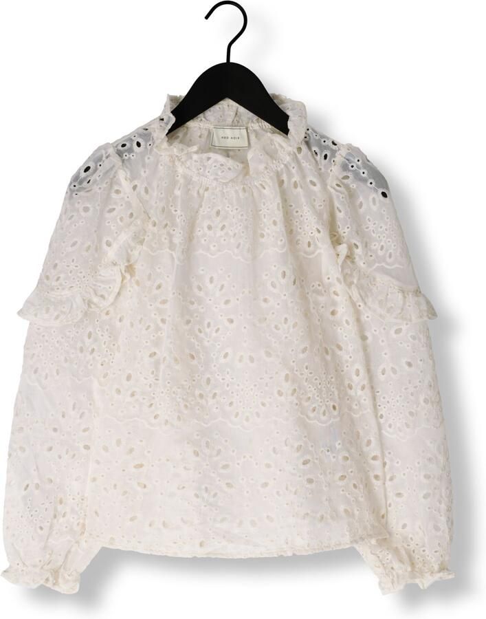 NEO NOIR Dames Blouses Nadira Embroidery Blouse Gebroken Wit