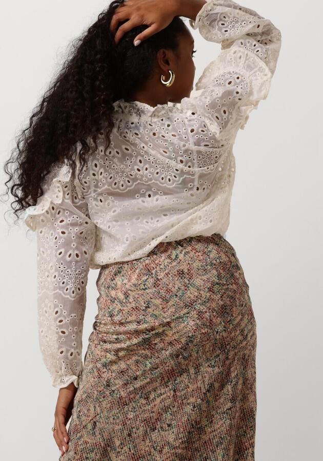 NEO NOIR Dames Blouses Nadira Embroidery Blouse Gebroken Wit - Foto 2