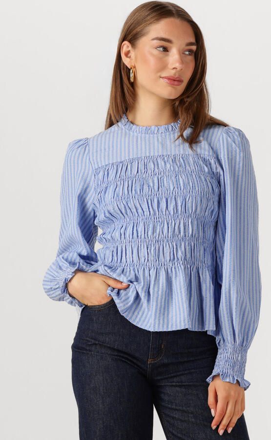 NEO NOIR Dames Blouses Possa Twist Stripe Blouse Blauw - Foto 4