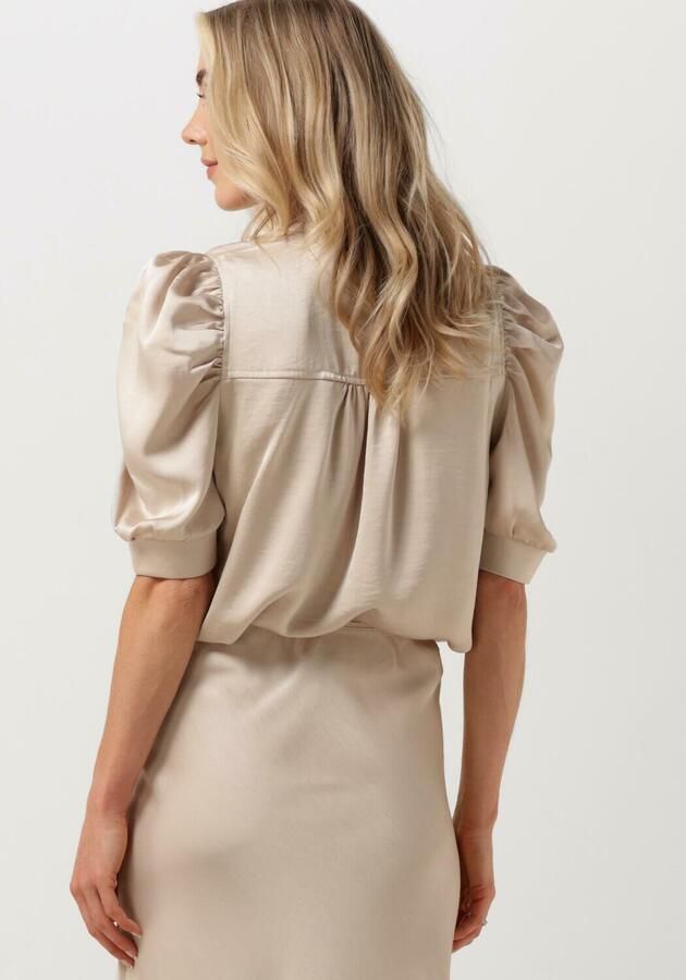 NEO NOIR Beige Satijnen Blouse Stijlvolle Toevoeging Beige Dames - Foto 3