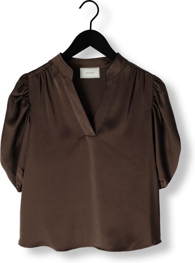 NEO NOIR Blouseshirt van satijn met pofmouwen model 'Roella'