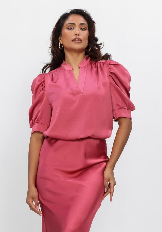NEO NOIR Dames Blouses Roella Heavy Sateen Blouse Roze