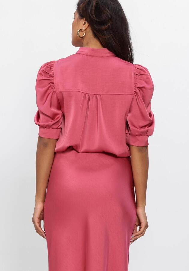 NEO NOIR Dames Blouses Roella Heavy Sateen Blouse Roze - Foto 3