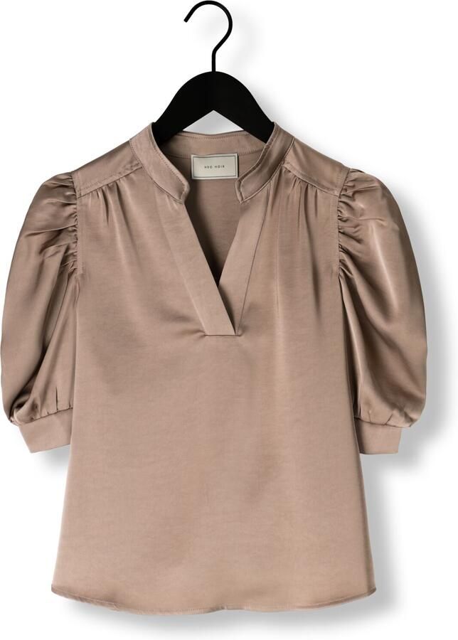 NEO NOIR Dames Blouses Roella Heavy Sateen Blouse Taupe