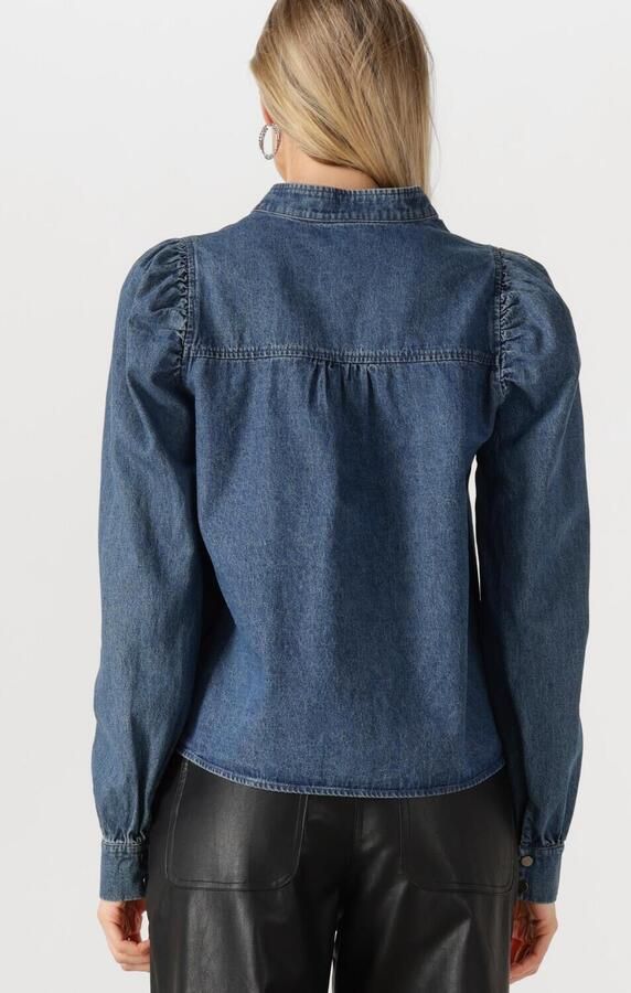 NEO NOIR Dames Blouses Rosslyn Denim Blouse Blauw - Foto 3