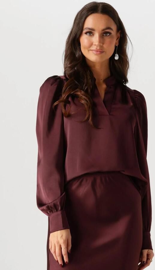 NEO NOIR blouse met lange mouwen met stretch model 'Rosslyn'