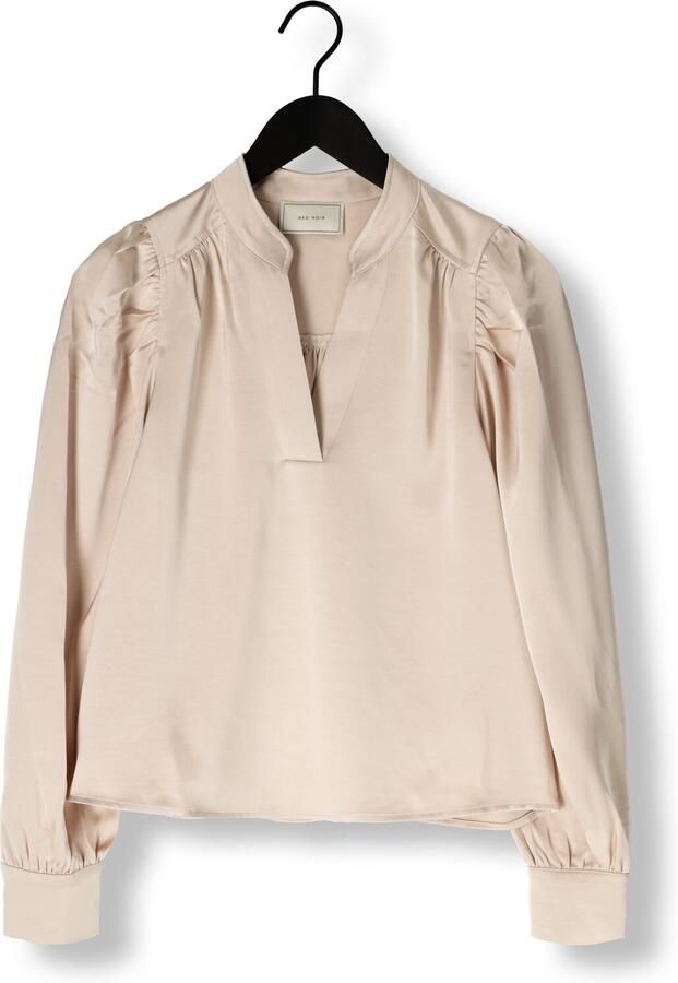 NEO NOIR Dames Blouses Rosslyn Heavy Sateen Blouse Creme - Foto 3