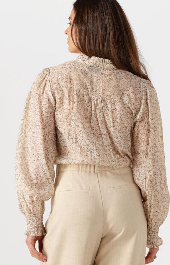 NEO NOIR Dames Blouses Selfina Graphic Flower Blouse Ecru - Foto 3