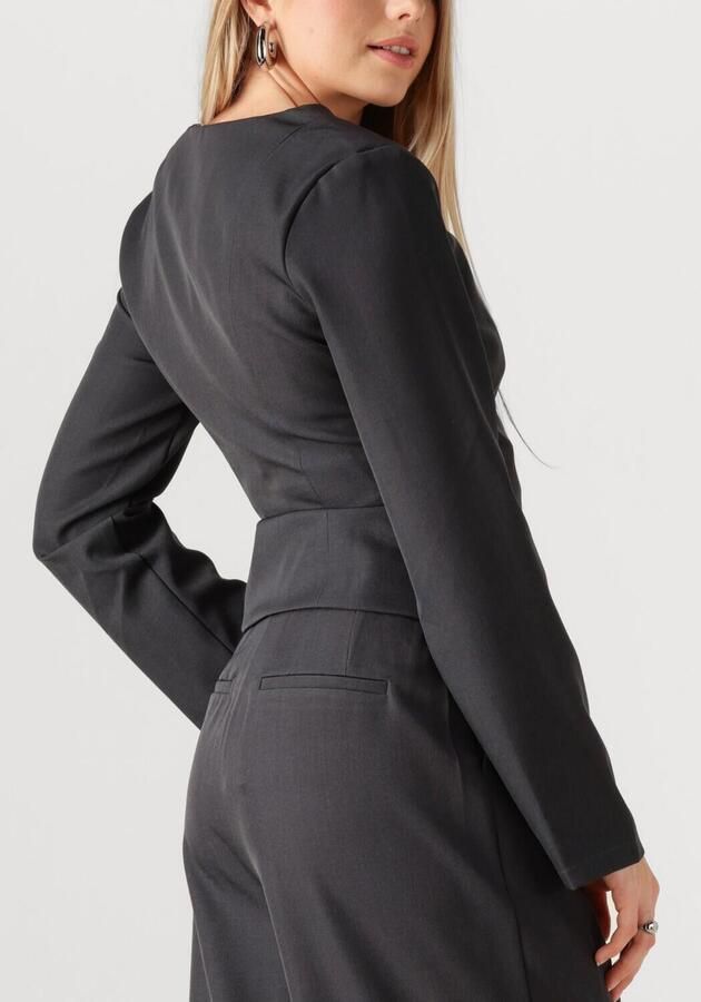 NEO NOIR Dames Blouses Simmi Eyelet Blouse Donkergrijs - Foto 2