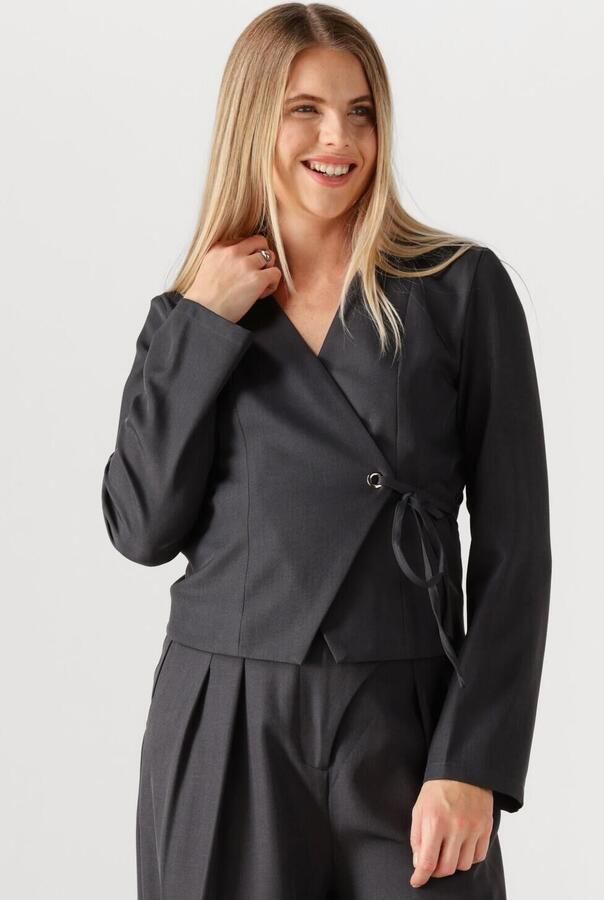 NEO NOIR Dames Blouses Simmi Eyelet Blouse Donkergrijs - Foto 4