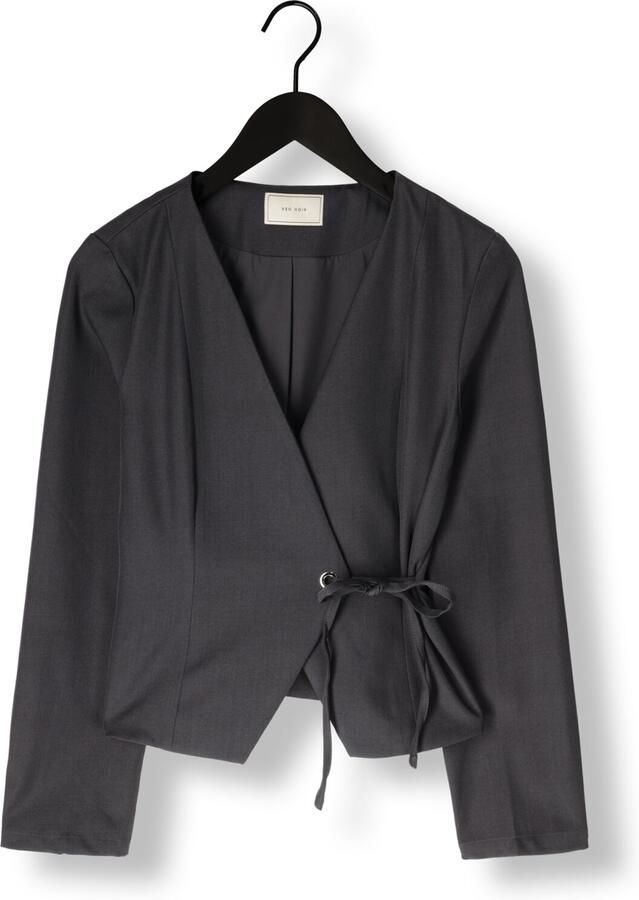 NEO NOIR Dames Blouses Simmi Eyelet Blouse Donkergrijs