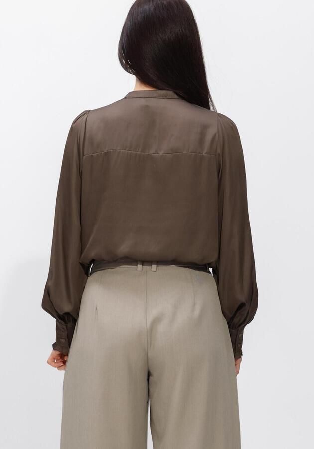 NEO NOIR Dames Blouses Zola Blouse Taupe - Foto 3