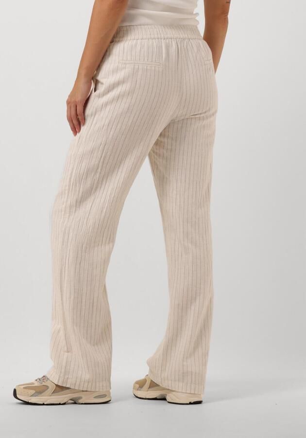 NEO NOIR Dames Broeken Astra Simple Stripe Pants Gebroken Wit