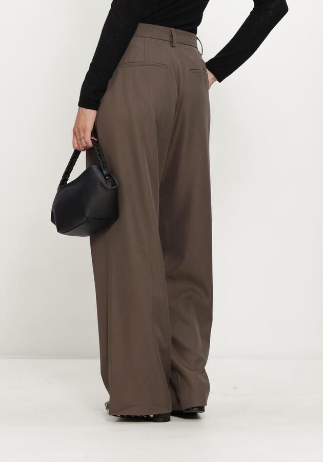NEO NOIR Dames Broeken Calina Structure Wrap Pants Taupe - Foto 2