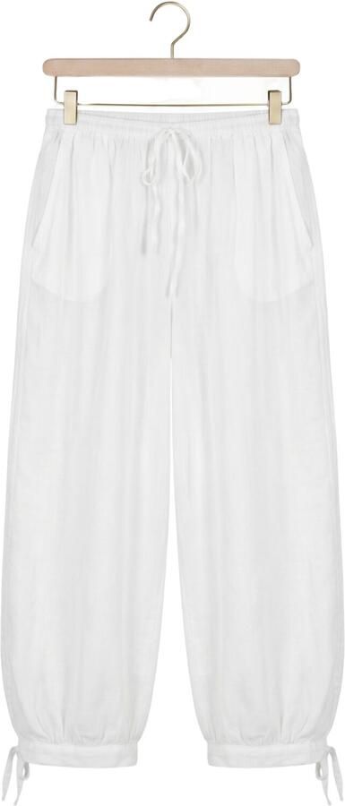 NEO NOIR Dames Broeken Elyse S Voile Balloon Pants Wit - Foto 4