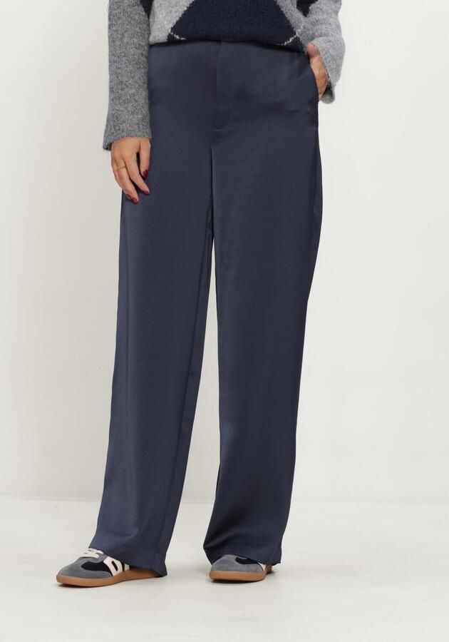 NEO NOIR Dames Broeken Emmett Heavy Sateen Pants Donkerblauw