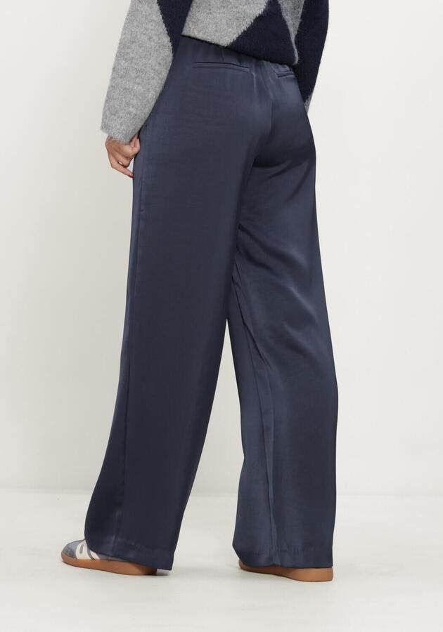 NEO NOIR Dames Broeken Emmett Heavy Sateen Pants Donkerblauw - Foto 3