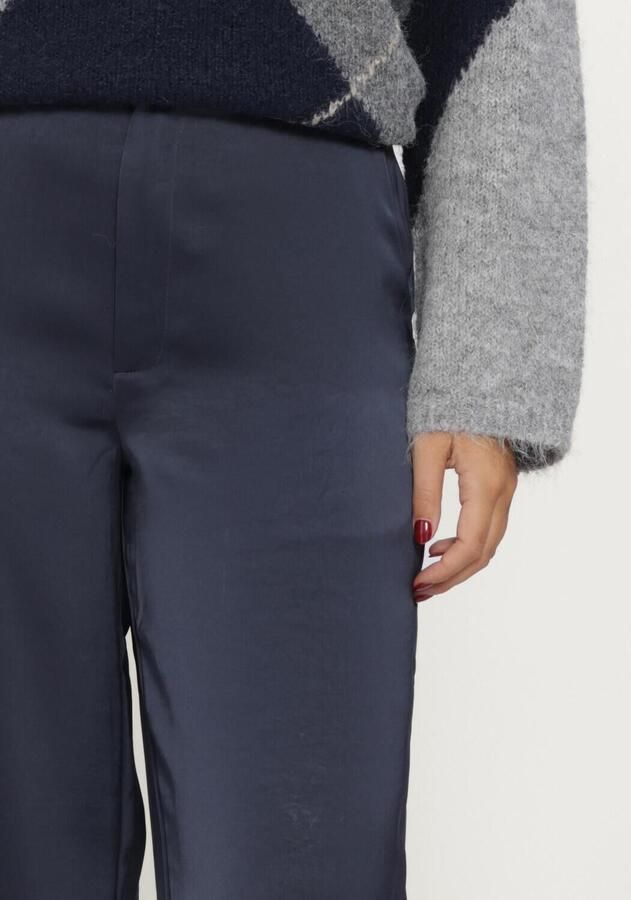 NEO NOIR Dames Broeken Emmett Heavy Sateen Pants Donkerblauw - Foto 2