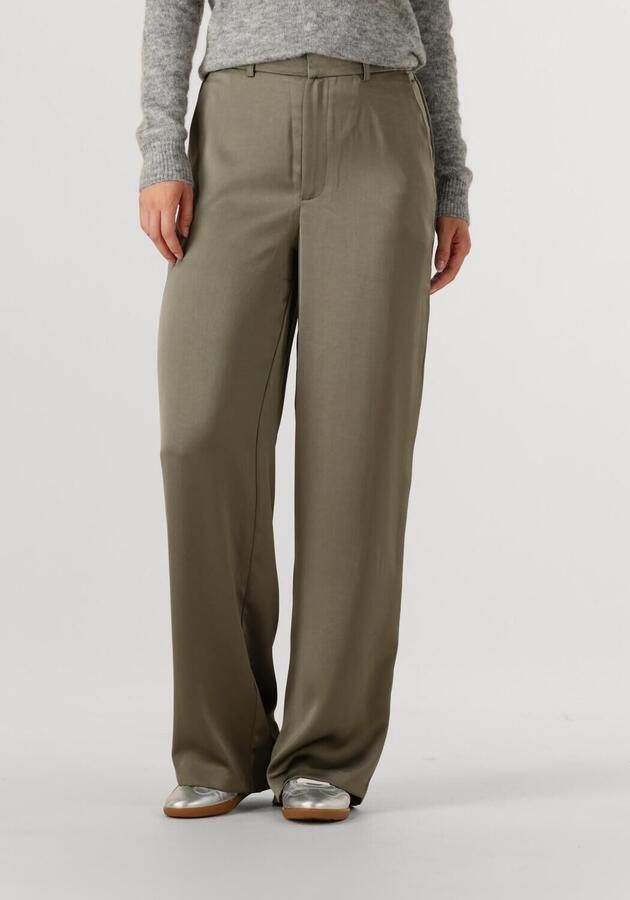 NEO NOIR Dames Broeken Emmett Heavy Sateen Pants Groen - Foto 4