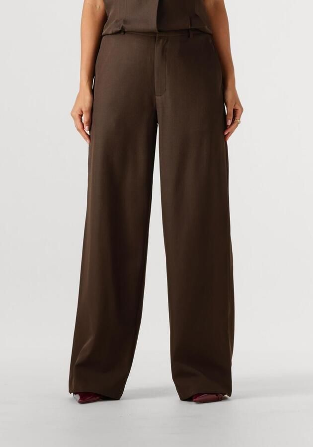 NEO NOIR Dames Broeken Emmett Structure Pants Bruin - Foto 4