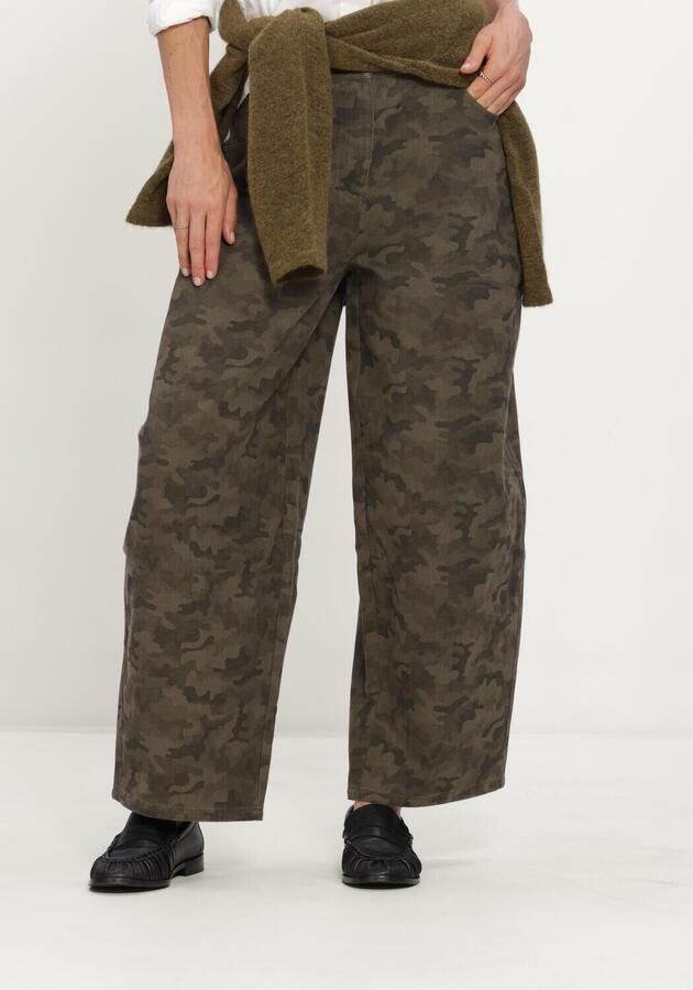 NEO NOIR Dames Broeken Haven Camou Jeans Groen