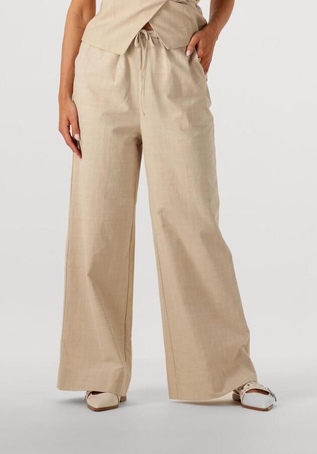 NEO NOIR Dames Broeken Heifa Stripe Pants Beige - Foto 4