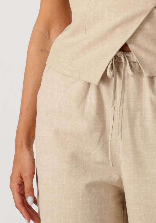 NEO NOIR Dames Broeken Heifa Stripe Pants Beige - Foto 2