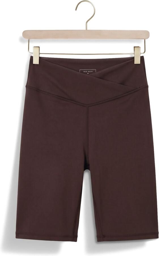 NEO NOIR Dames Broeken Lea Wrap Shorts Bruin - Foto 4