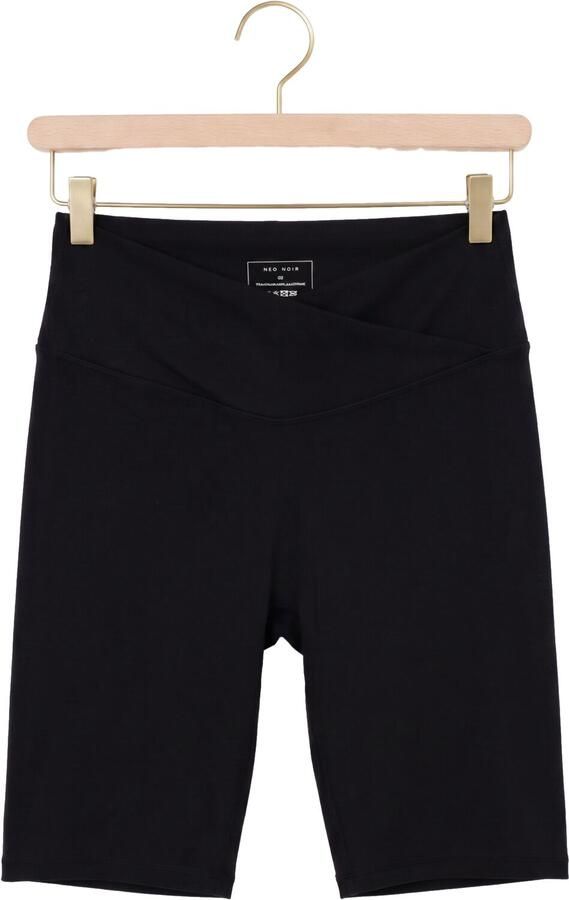 NEO NOIR Dames Broeken Lea Wrap Shorts Zwart - Foto 4