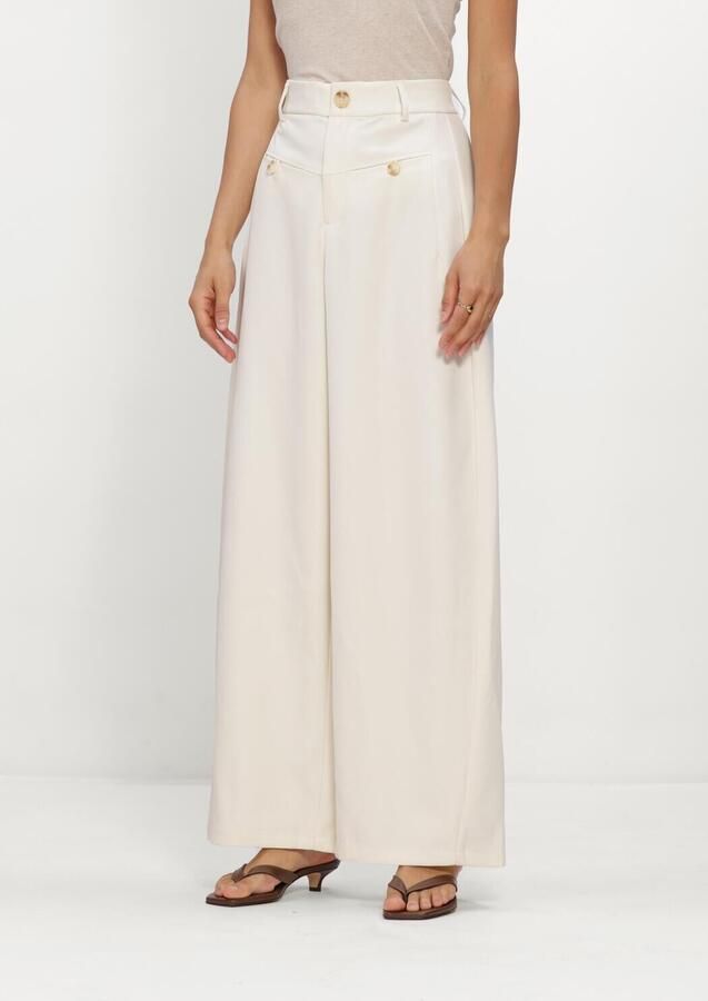 NEO NOIR Dames Broeken Massie Structure Pants Gebroken Wit