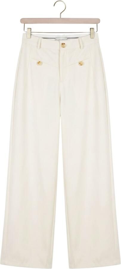NEO NOIR Dames Broeken Massie Structure Pants Gebroken Wit - Foto 4