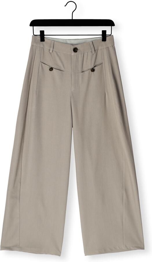 NEO NOIR Dames Broeken Massie Structure Pants Taupe - Foto 4