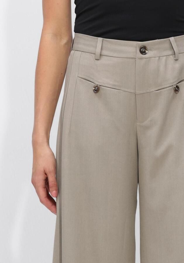 NEO NOIR Dames Broeken Massie Structure Pants Taupe - Foto 3